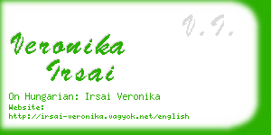 veronika irsai business card